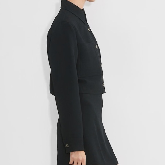 Aritzia Wilfred color Black Little Cropped Jacket - Picture 7 of 7